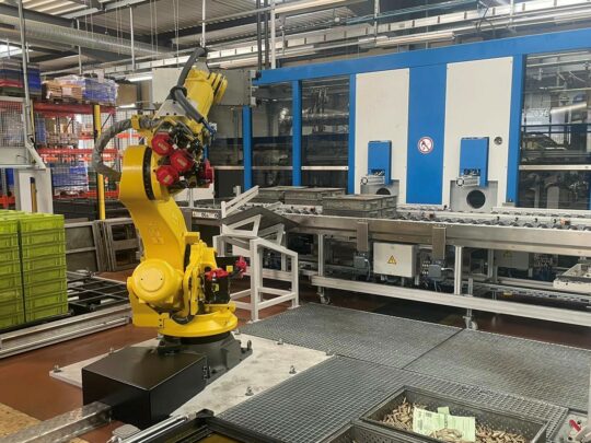 Machine à laver Dürr et Robot Stäubli